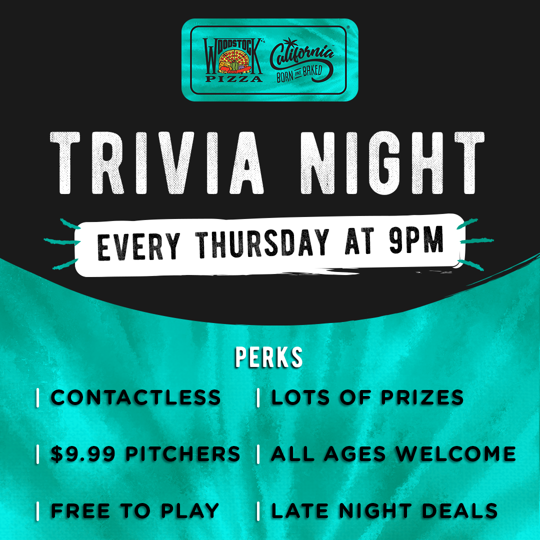 Trivia Night is back! Every Thursday at 9pm